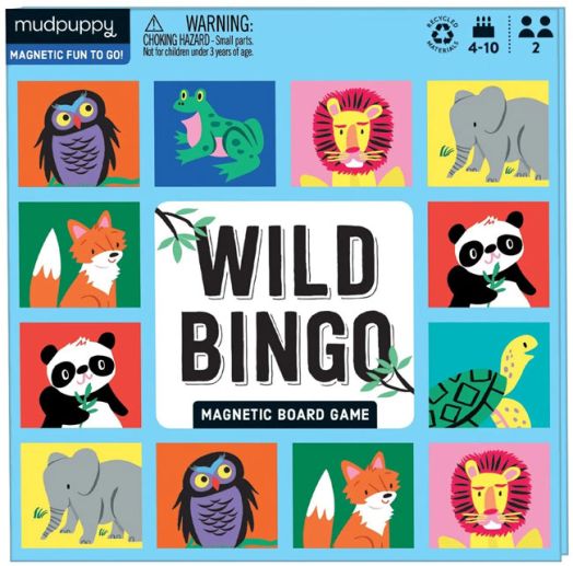 Магнитна настолна игра Mudpuppy - Wild Bingo