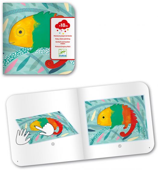 Комплект за оцветяване Djeco - Squirt and Spread