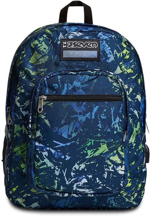 Ученическа раница Seven Freethink Deep Blue 2022 с две отделения и USB порт