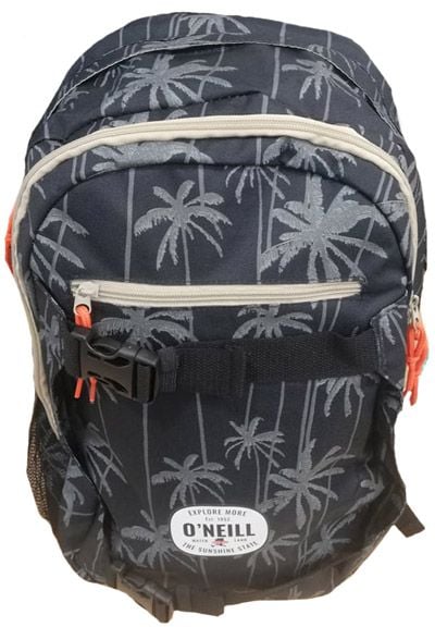 Ученическа раница O'Neill, черна с палми