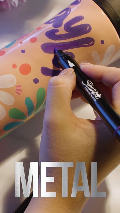 Комплект акрилни маркери Sharpie Creative Bullet Tip, 5 цвята