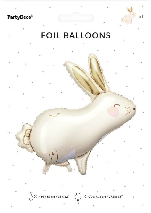 Фолиев балон PartyDeco - Зайче