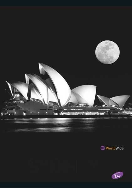 Тетрадка Cities By Night А4, 60 листа с широки редове