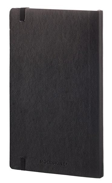Класически черен тефтер Moleskine Classic Black Dotted с меки корици