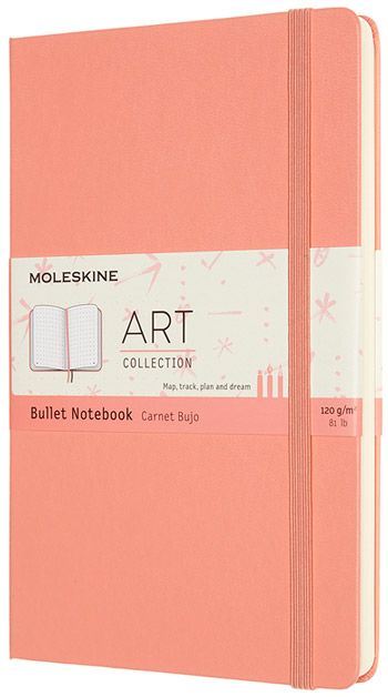 Тефтер Moleskine Art Sketchbook Coral Pink с твърди корици