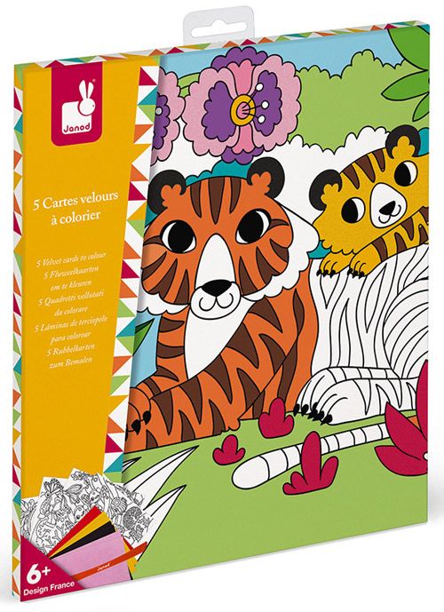 Комплект за изработване на картини с кадифе Janod