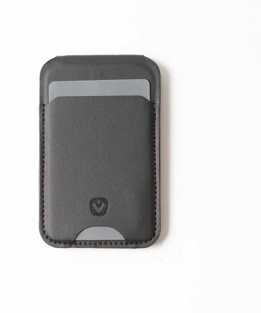 Калъф за карти/стойка за телефон Valenta MagSafe Stand, черен