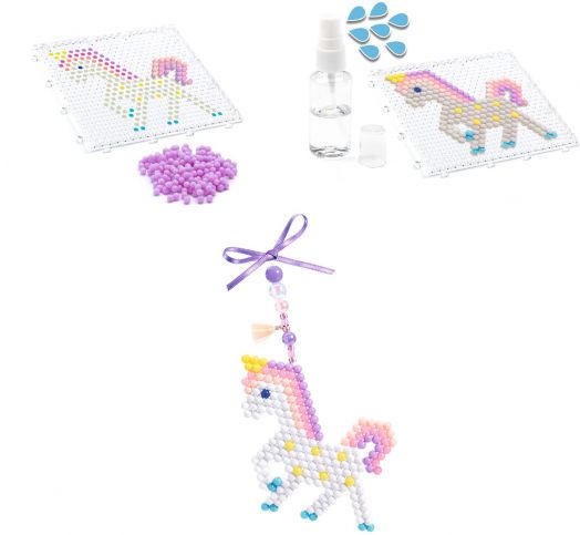 Творчески комплект Djeco: Направи си сам талисмани с мъниста, Дъга