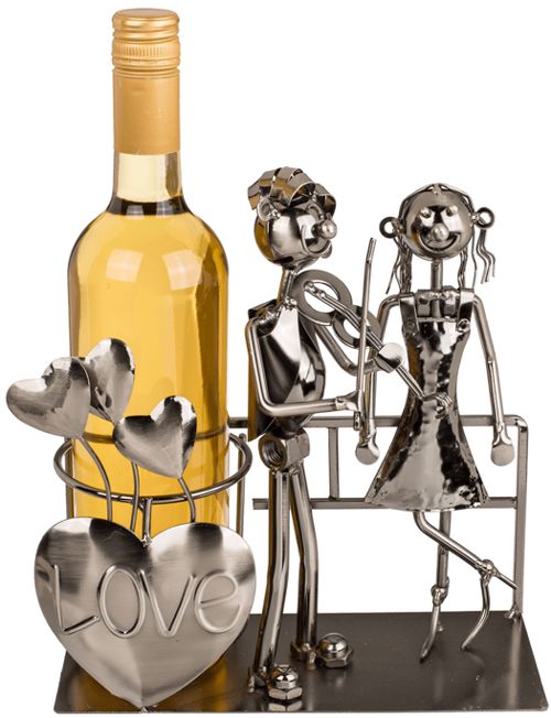 Метална поставка за вино - Lovers VI