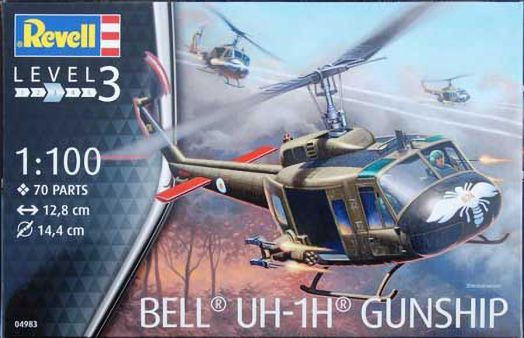 Сглобяем модел Revell - Вертолет Bell UH-1H Gunship