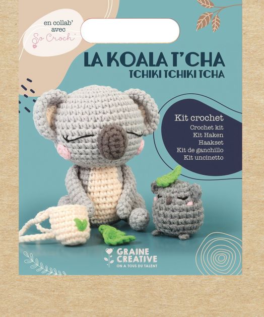 Комплект за плетене Амигуруми Graine Creative - Коала 12 см.
