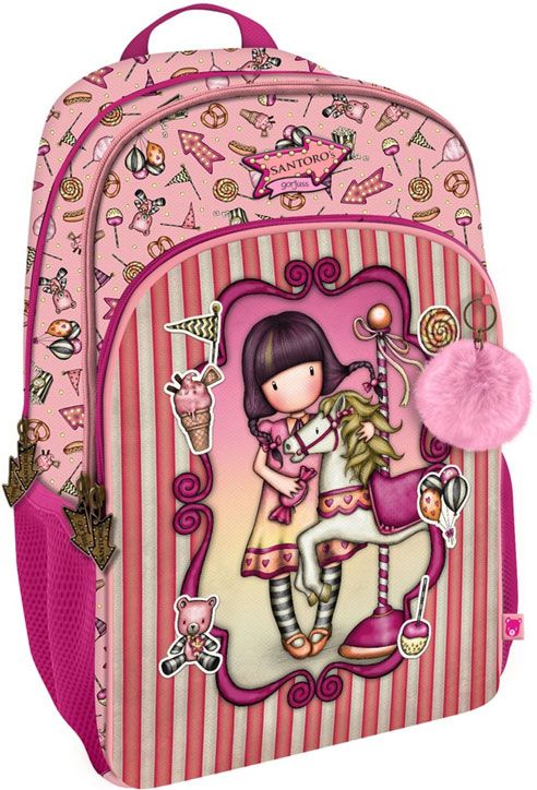 Ученическа раница Gorjuss Carousel с две отделения, 41 x 43 x 16 см.
