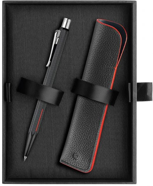 Комплект Caran d'Ache - химикалка Ecridor Racing и калъф