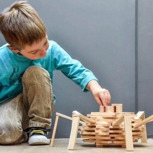 Дървен конструктор Kapla, 200 части