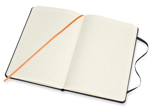 Класически тефтер Moleskine Limited Editions Denim Prussian Blue с твърди корици и линирани страници