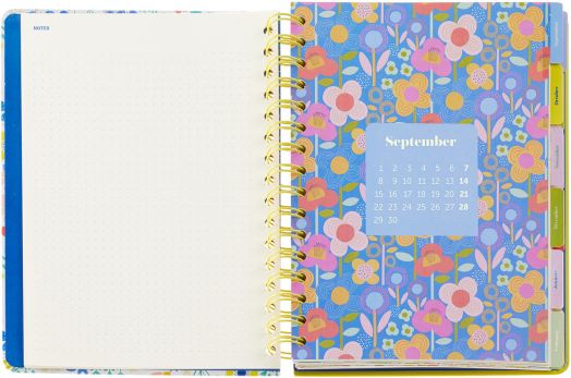 Седмичен тефтер-органайзер Miquelrius Spring от септември 2025 до август 2026 г.