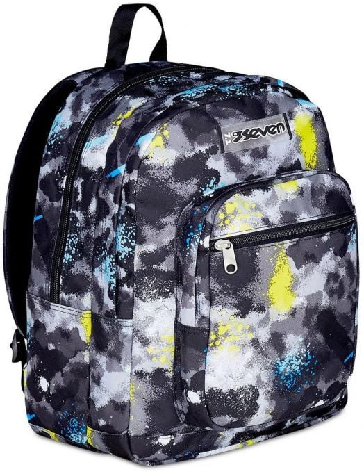 Ученическа раница Seven Freethink Lime Punch с две отделения и USB порт