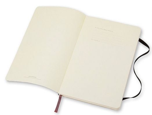 Класически черен тефтер Moleskine Classic Black с меки корици и нелинирани листа