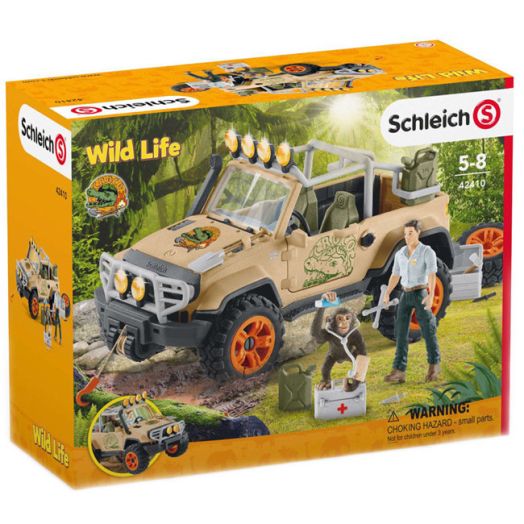 Комплект Schleich: Автомобил с лебедка