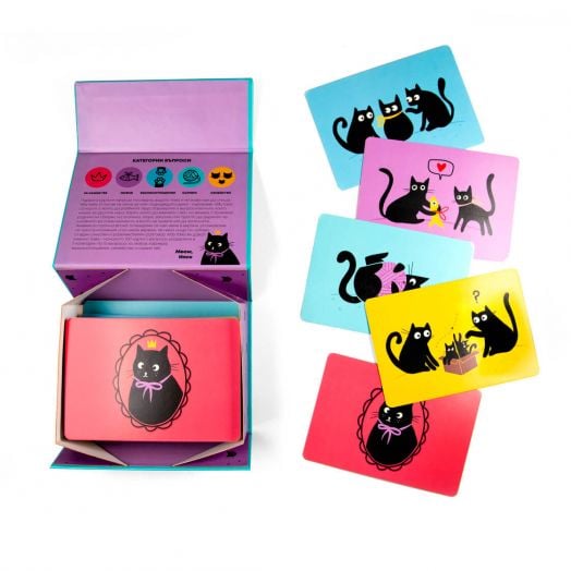 Игра Kitty talks - карти с въпроси