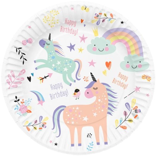 Чинийки Folat - Еднорози, 8 бр.