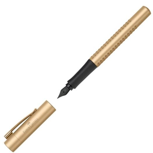 Комплект Faber-Castell - Химикалка и писалка Grip Edition Gold