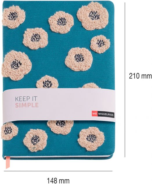 Тефтер Miquelrius Keep It Simple A5, 80 нелинирани листа