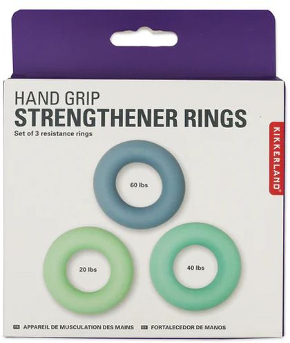 Комплект Kikkerland - Три гумени ринга за тренинг на ръката