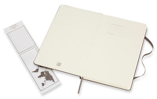 Класически кафяв тефтер Moleskine Classic Earth Brown с меки корици и нелинирани страници