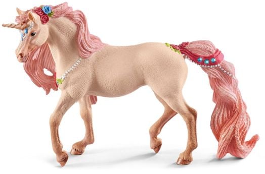 Фигурка Schleich: Еднорог с украса, колиба