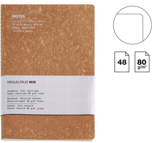 Тетрадка Miquelrius Flexible Cork A5, 96 бели страници