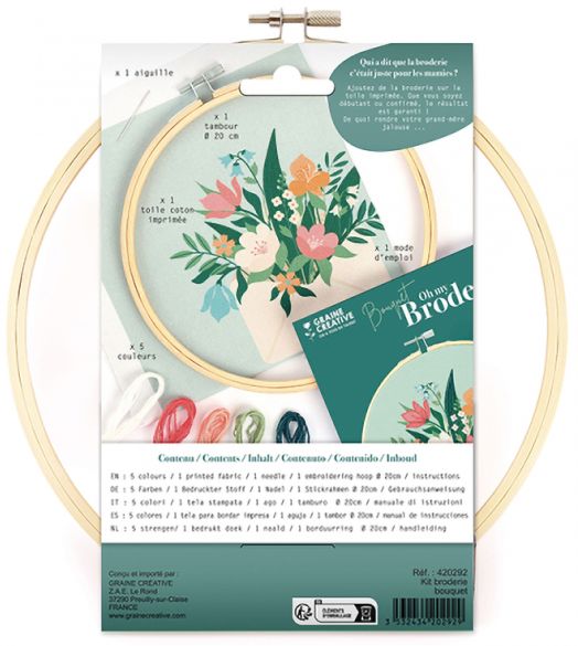 Комплект за бродиране Graine Creative - Букет