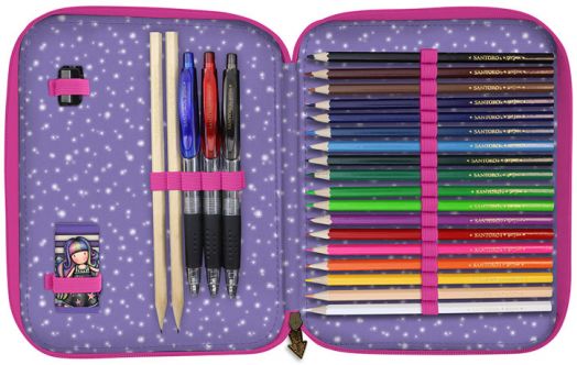 Ученически несесер Gorjuss Up and Away с две отделения, пълен