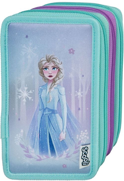 Пълен ученически несесер Undercover Frozen с три отделения, модел 2024