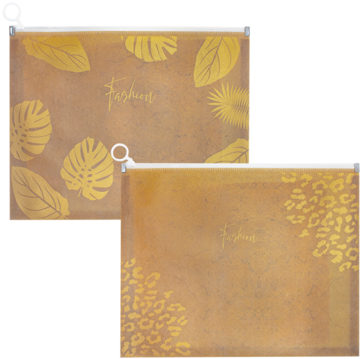 Папка с цип Spree Kraft Gold A4, асортимент