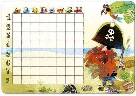 Детска игра Janod - Морска битка с пирати