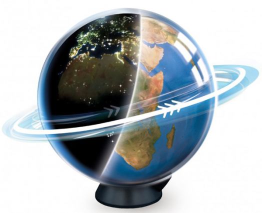 Светещ въртящ се глобус Buki