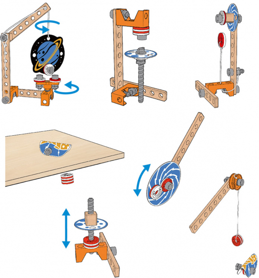 Дървен конструктор Hape - Научна лаборатория с магнити