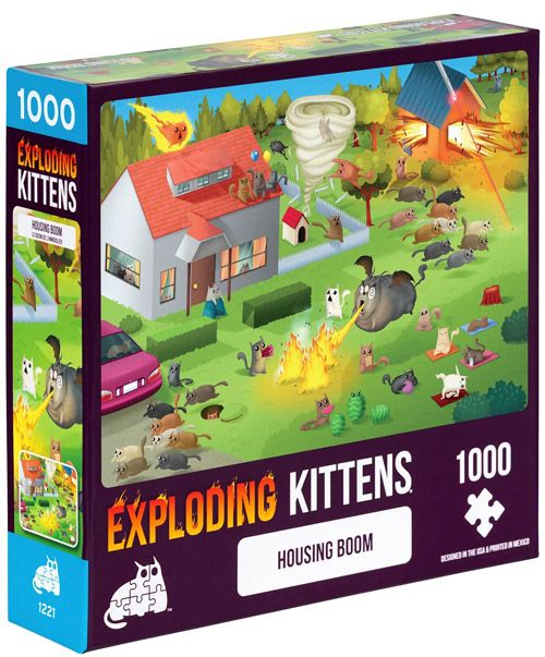 Пъзел Експлодиращи Котета - Housing Boom, 1000 части