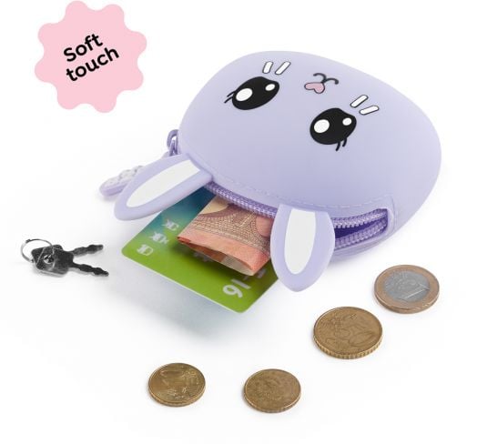 Силиконово портмоне за монети Miquelrius Back2Fun - Зайче