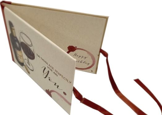 Луксозна поздравителна картичка - Wine and You