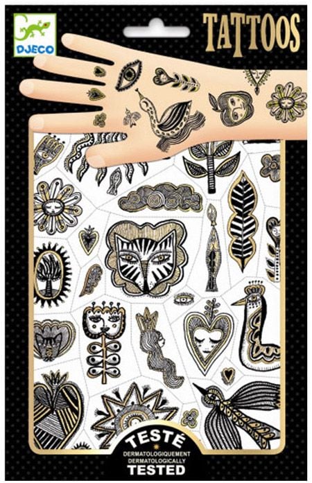 Детски татуировки Djeco - Golden Chic