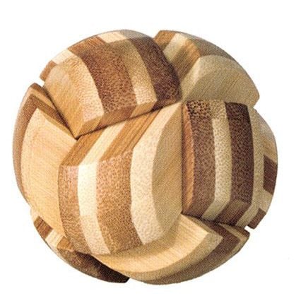 3D пъзел от бамбук IQ тест- Топка