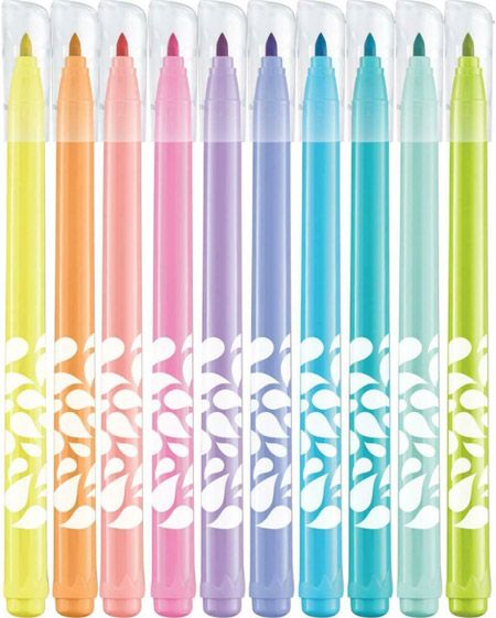 Флумастери Maped Color'Peps Pastel, 10 цвята