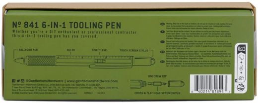 Мултиинструмент Gentlemen's Hardware - Химикалка, зелена