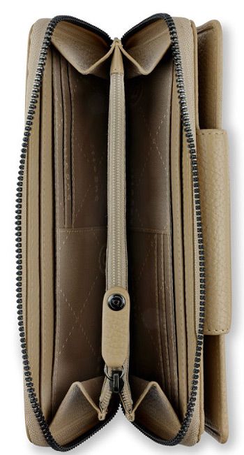 Дамски портфейл Bugatti Elsa Long Zip Wallet, бежов