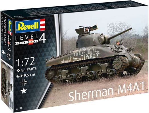Сглобяем модел Revell - Танк Sherman M4A1