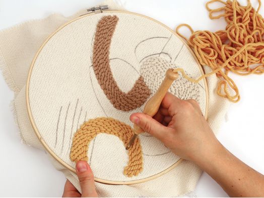 Комплект за пънч бродерия Graine Creative - Арт