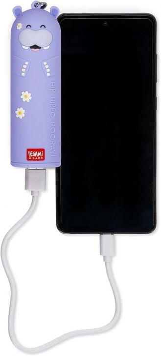 Външна батерия Legami My Super Power - Hippo, 4800 mAh