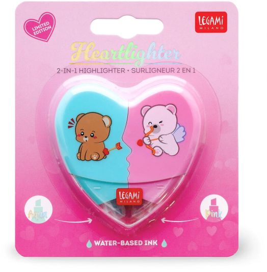 Текстмаркер 2 в 1 Legami - Heart